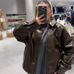 leather jacket women